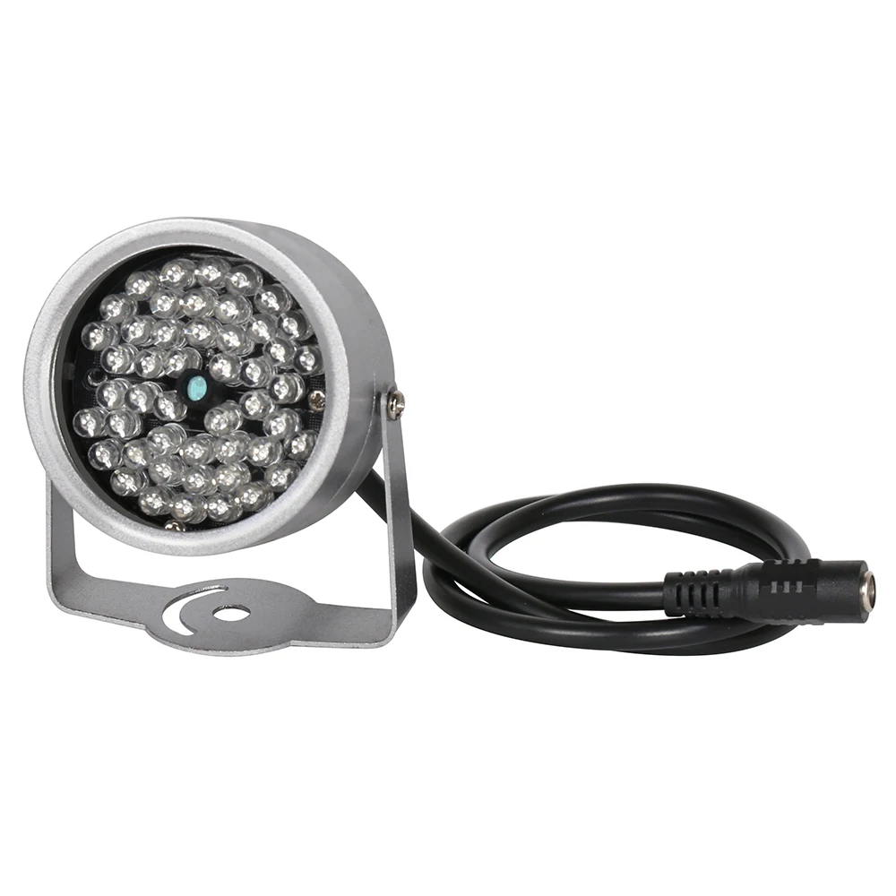 AZISHN-Luz LED impermeável para câmera de vigilância CCTV, iluminador IR, visão noturna infravermelha, enchimento de metal, 48IR LEDS - Imagem 3