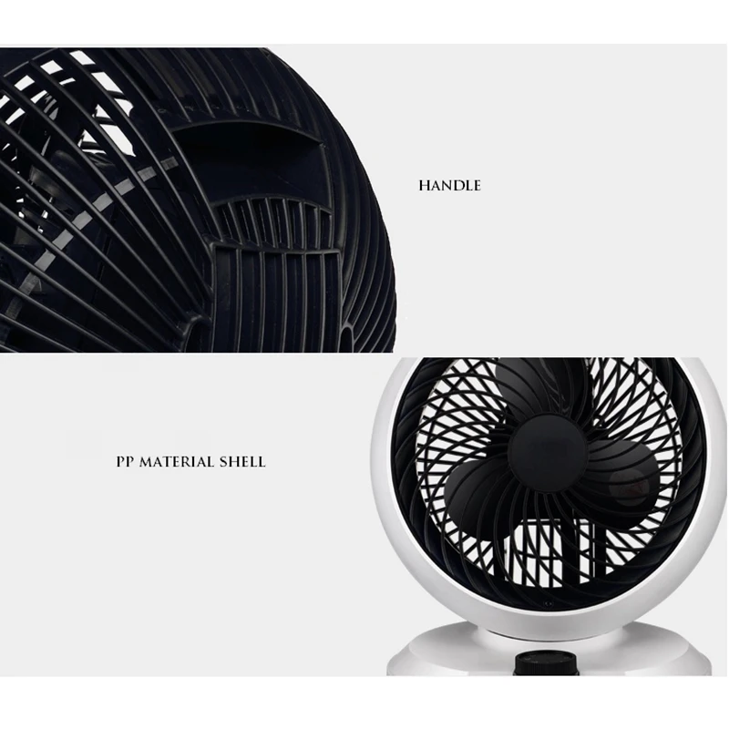 Dmwd 5m ventilador de ventilação com controle remoto 220v circulador de ar silencioso ventilador elétrico casa ventilador de mesa 3 lâminas 3 engrenagens 7.5h configuração - Imagem 6