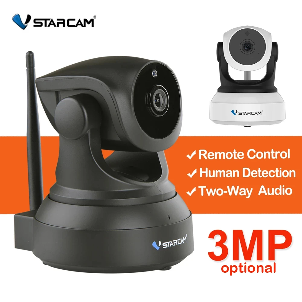 VStarcam-Câmera de vigilância CCTV, WiFi, IP, 3MP, 1296P, HD, Wireless, Câmera de segurança, Rede Vídeo, Baby Monitor, Pet Cam, C24S