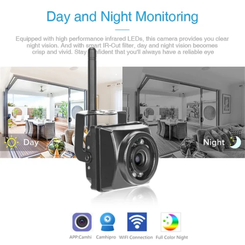 HQCAM Camhi-Câmera IP IR Night Vision, Mini câmera impermeável, 1920P, 1080P, IP66, slot para cartão TF, Wi-Fi, carro ao ar livre e veículo, frota e ninho de pássaro
