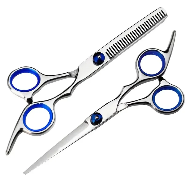 Aço inoxidável profissional cabeleireiro tesoura, corte e desbaste, Barber Shear, Casa e Salão - Imagem 6