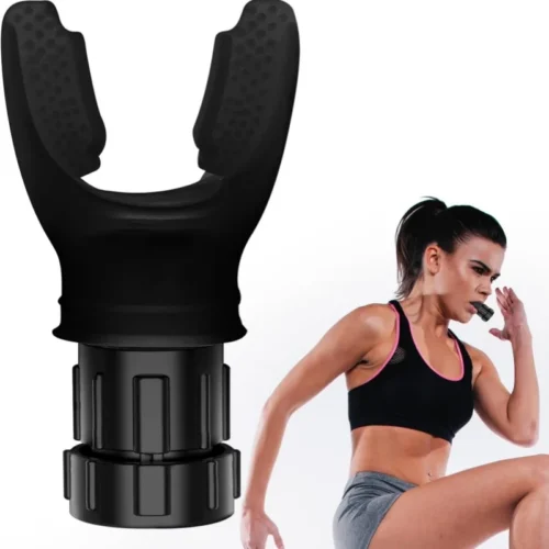 Silicone Respiração Fitness Exercício Equipamento, garganta portátil, dispositivo De Resistência Ajustável
