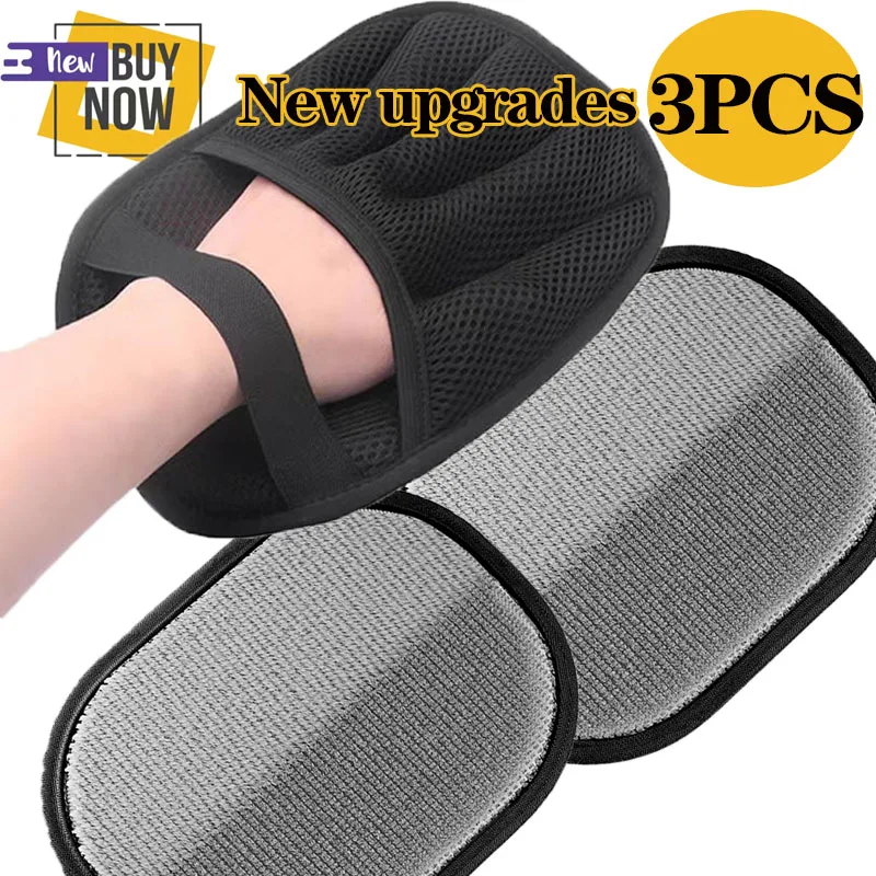 Novas atualizações ferramentas de remoção de pêlos de animais de estimação luvas reutilizáveis, luvas de beleza de dupla face para animais de estimação, remoção de carpetes de pele de animais de estimação suprimentos para animais de estimação - Imagem 7