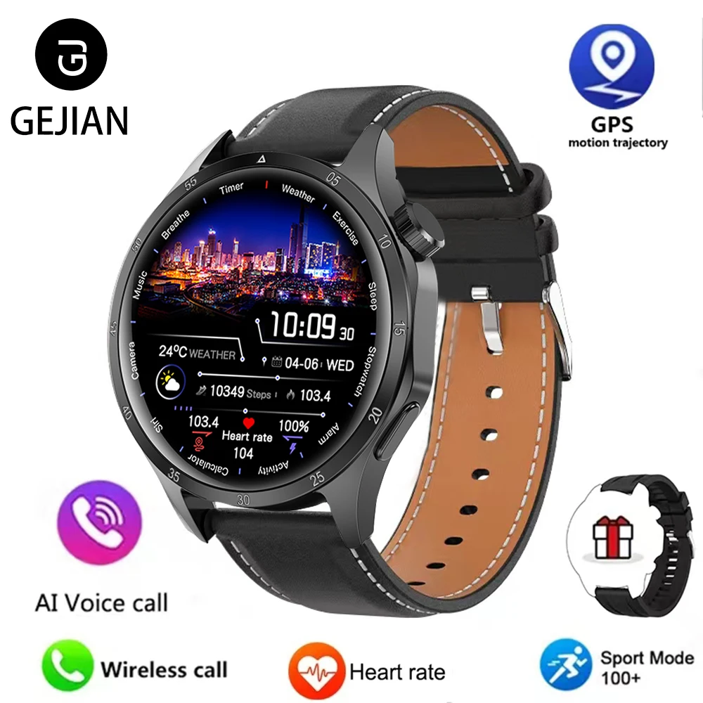 2025 New Men GPS Smart Watch 360 * 360 AMOLED Screen Bluetooth Call NFC Heart Rate Monitoring IP68 Waterproof SmartWatch for Men - Imagem 11