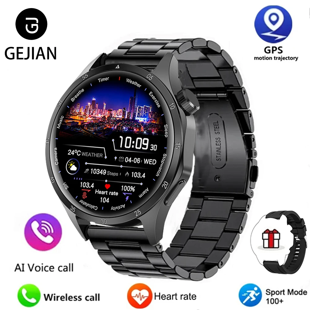 2025 New Men GPS Smart Watch 360 * 360 AMOLED Screen Bluetooth Call NFC Heart Rate Monitoring IP68 Waterproof SmartWatch for Men - Imagem 10