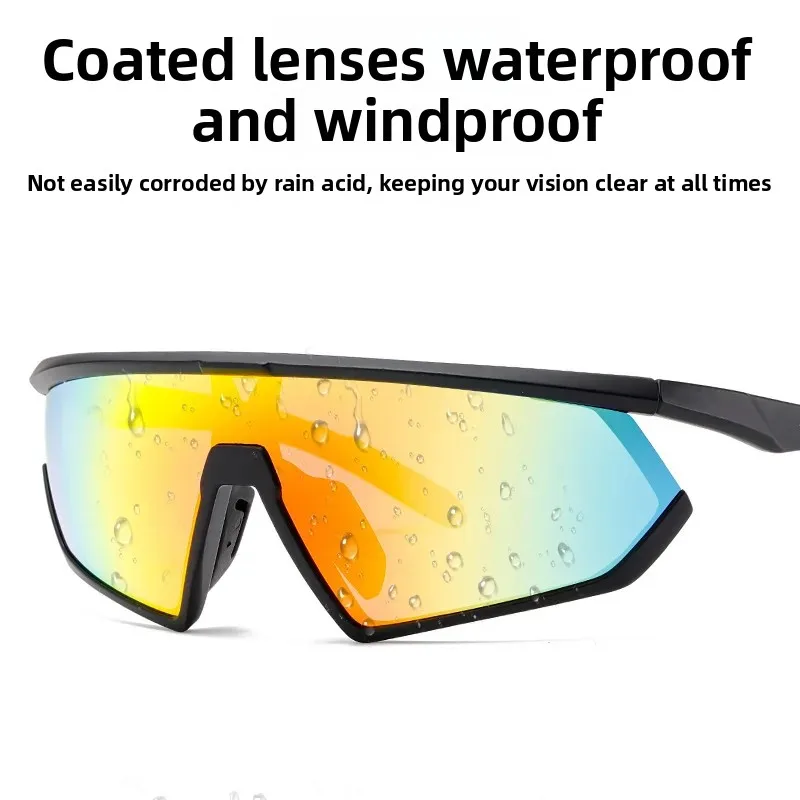 2025 novo estilo polarizado grande quadro ao ar livre ciclismo óculos de sol conjunto unisex mutável esporte óculos de sol da china continental