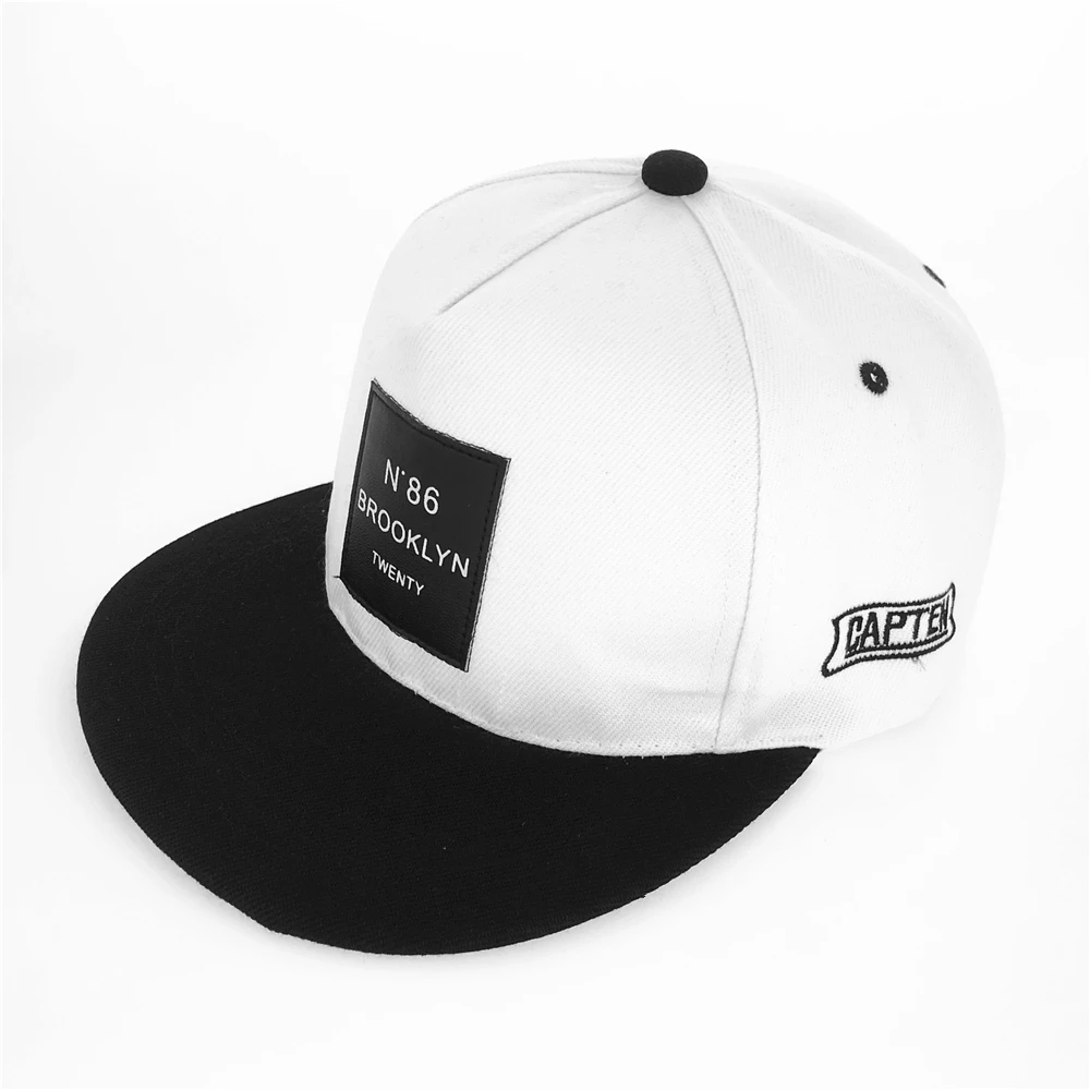 Boné ajustável com letras BROOKLYN para homens e mulheres, etiqueta de couro N86, Hip Hop Caps, sol, chapéu Snapback unissex, chapéu de algodão, moda - Imagem 8