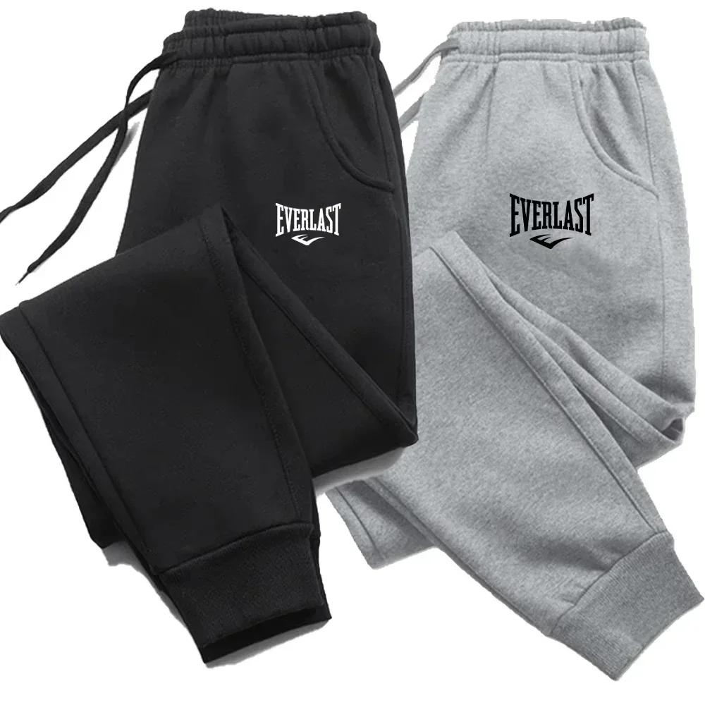 Calças estampadas masculinas EVERLAST Calças de corrida masculinas e femininas Calças de moletom esportivas Calças casuais de ginástica Calças respiráveis