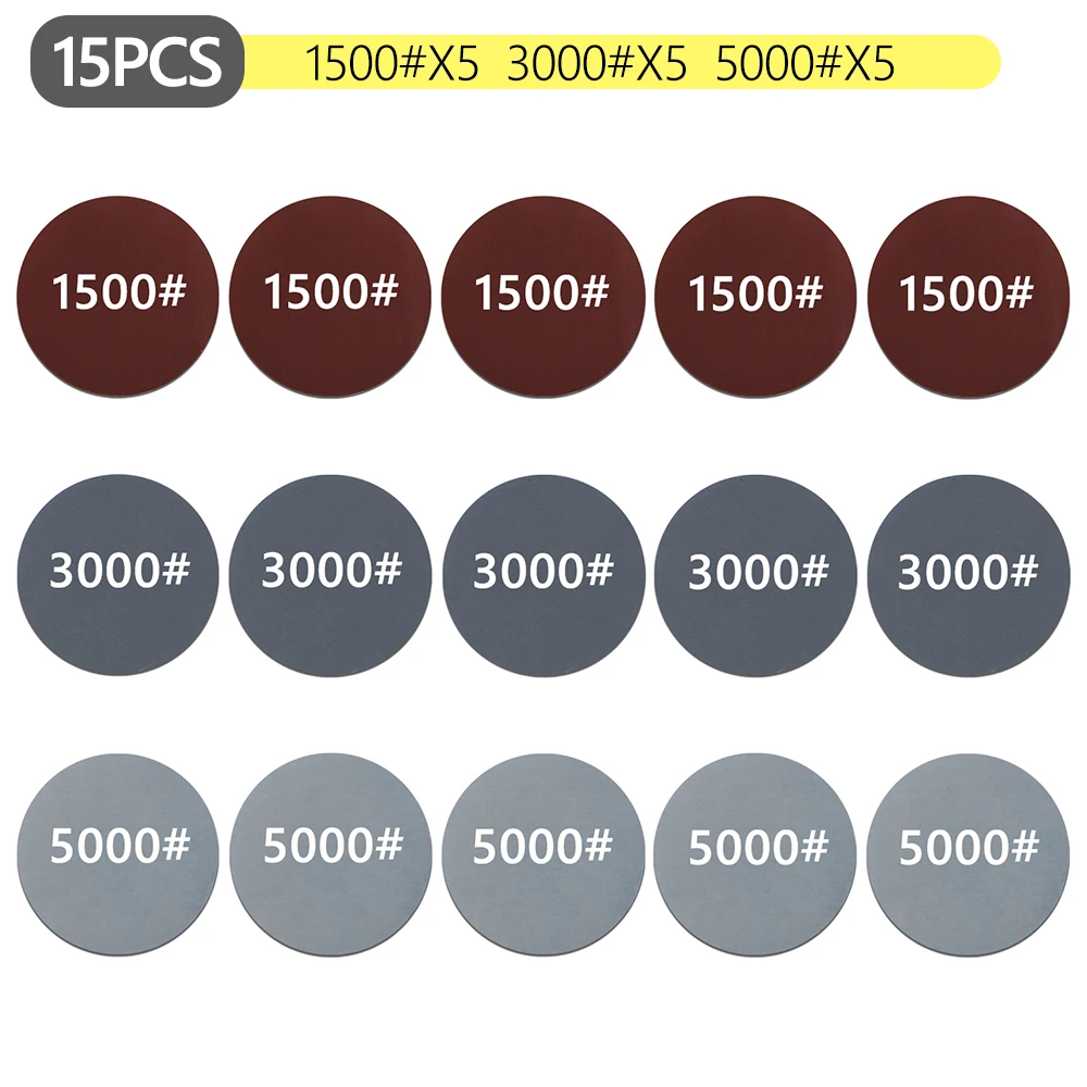 Farol Repair Restoration Kit com Lixa, Disco De Polimento De Carro, Esponja De Enceração Automática, Lixadeira, 3 Polegadas, 75mm, Carro Detalhando - Imagem 13