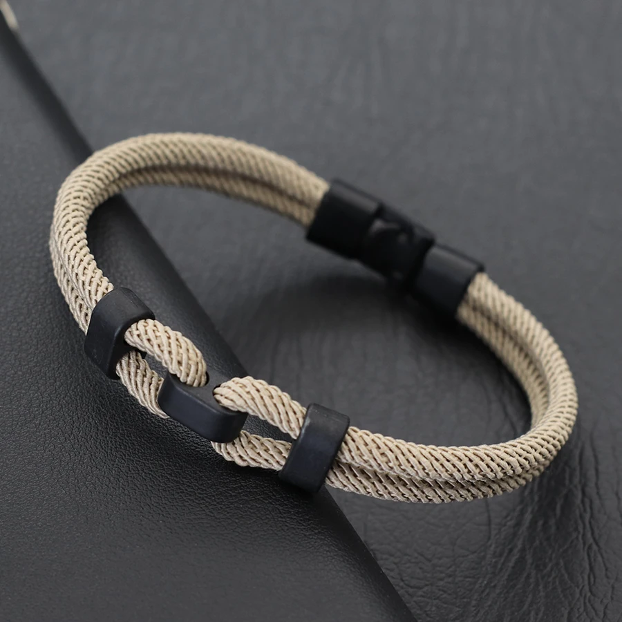 Pulseira de fio personalizada para homens grau a 4mm redonda milan corda braslet pulseira para hombre 6 cores envoltório braclet namorado presente - Imagem 7
