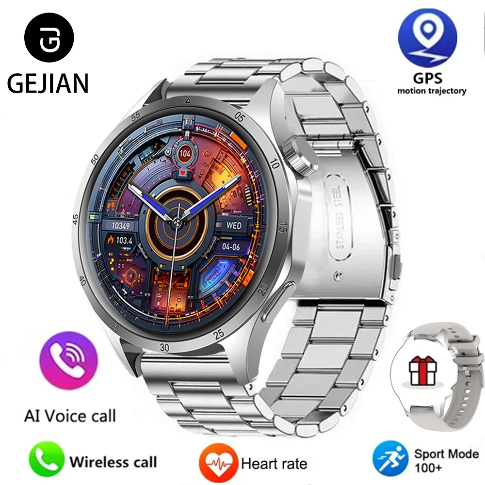 2025 New Men GPS Smart Watch 360 * 360 AMOLED Screen Bluetooth Call NFC Heart Rate Monitoring IP68 Waterproof SmartWatch for Men - Imagem 8