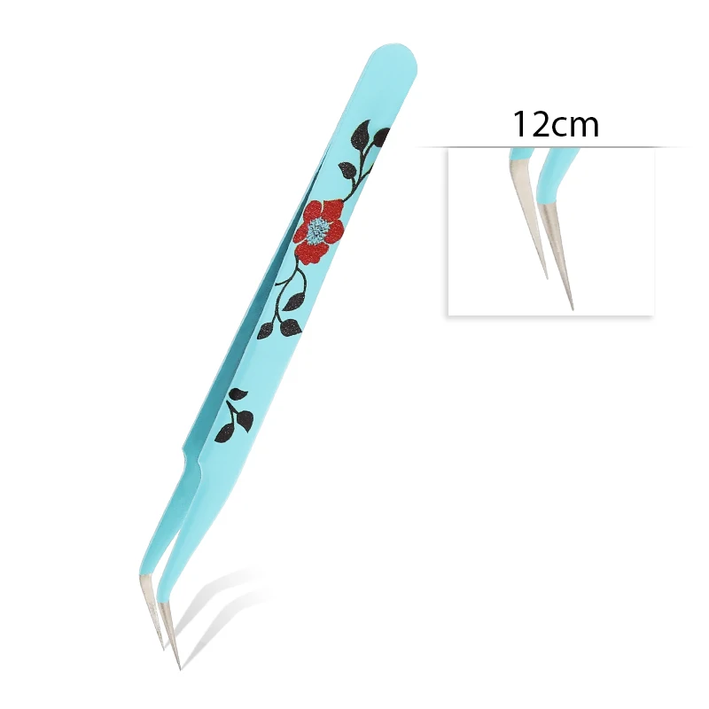 Qiao excelente qualidade pinças dobrar + reta novo aço inoxidável industrial anti-estática cruz pinças acessórios de costura ferramentas - Imagem 23