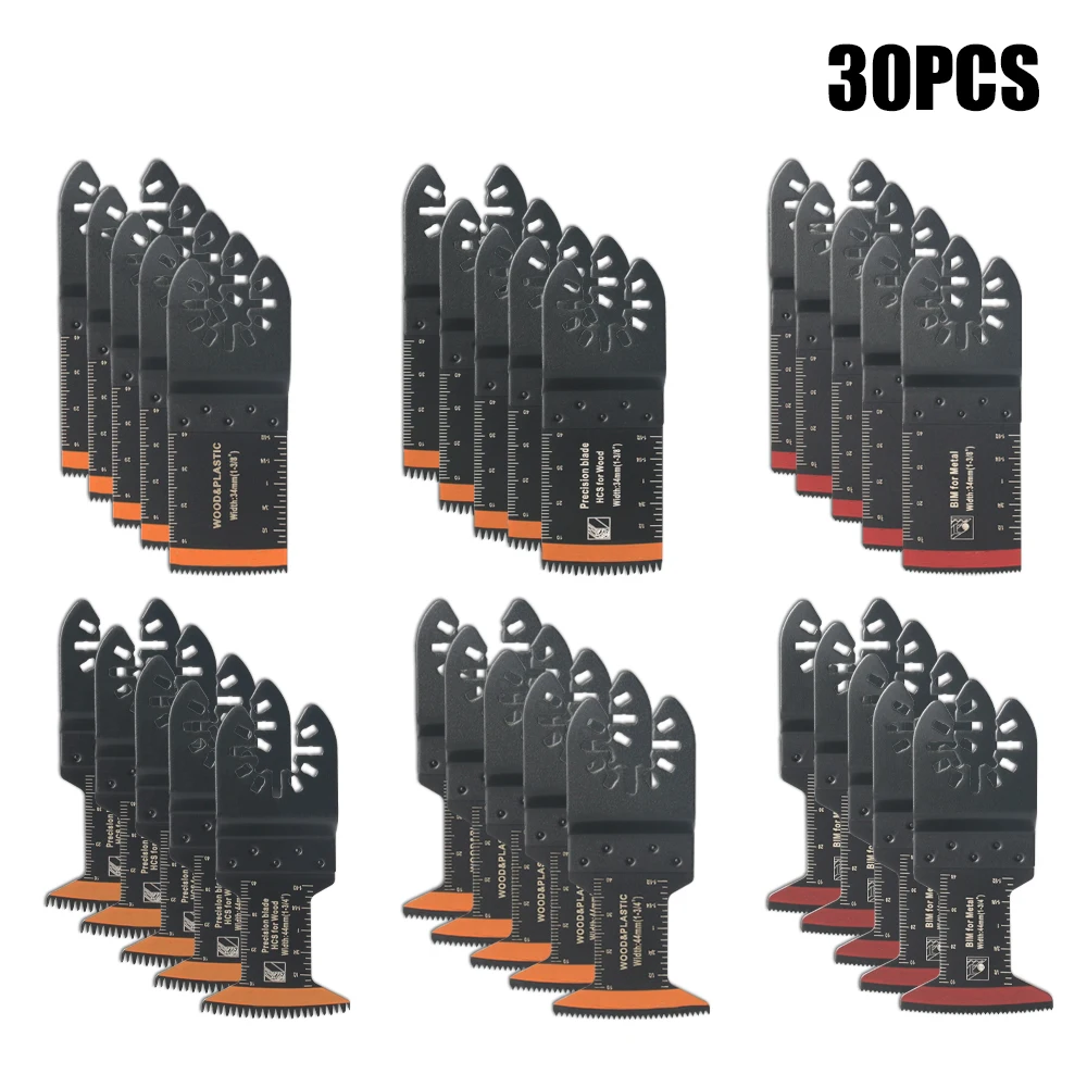 Kit de lâmina de serra oscilante de carboneto de dente japonês 10-39 peças lâminas multiferramenta oscilantes de borda de arco corte preciso para madeira pvc ferro - Imagem 13