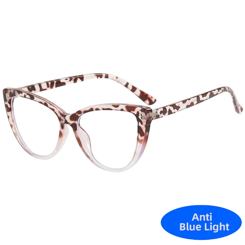 Retro óculos de olho de gato das mulheres dos homens na moda design de marca de luxo óculos ópticos anti-luz azul computador proteção para os olhos - Imagem 12