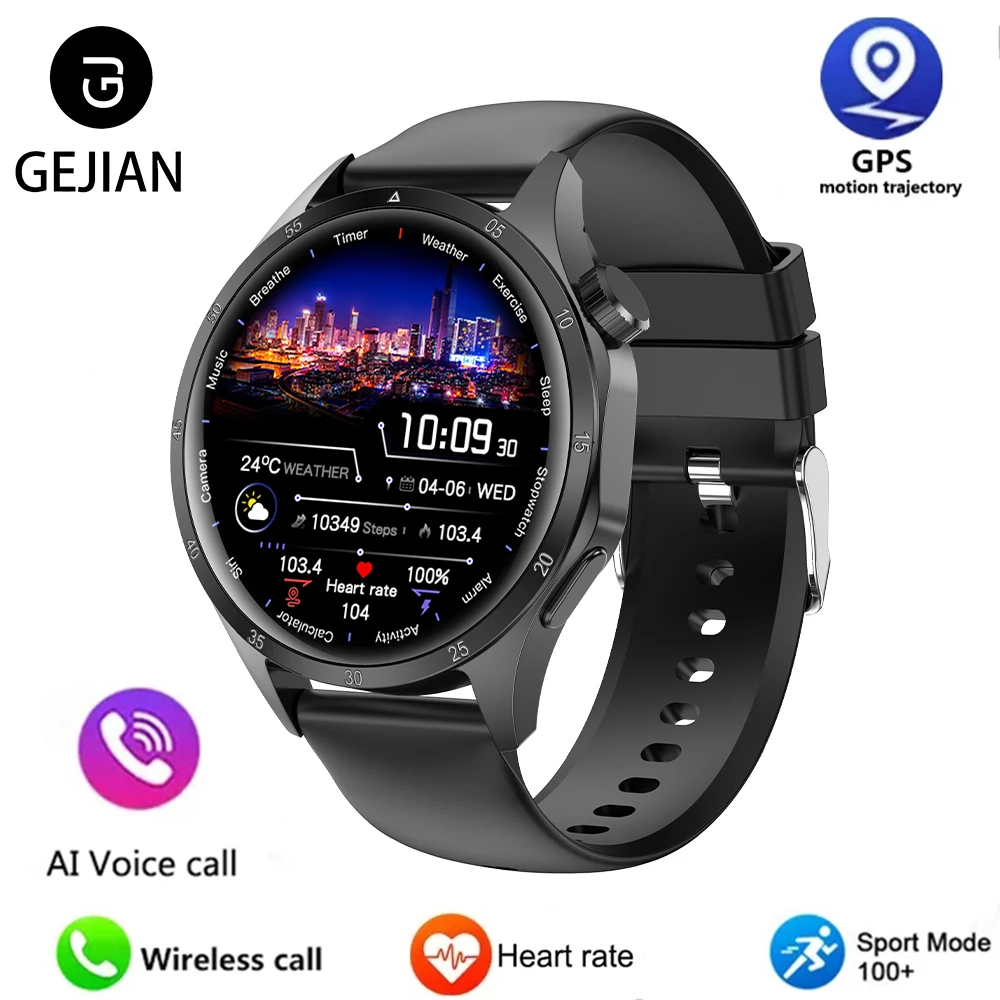 2025 New Men GPS Smart Watch 360 * 360 AMOLED Screen Bluetooth Call NFC Heart Rate Monitoring IP68 Waterproof SmartWatch for Men - Imagem 7