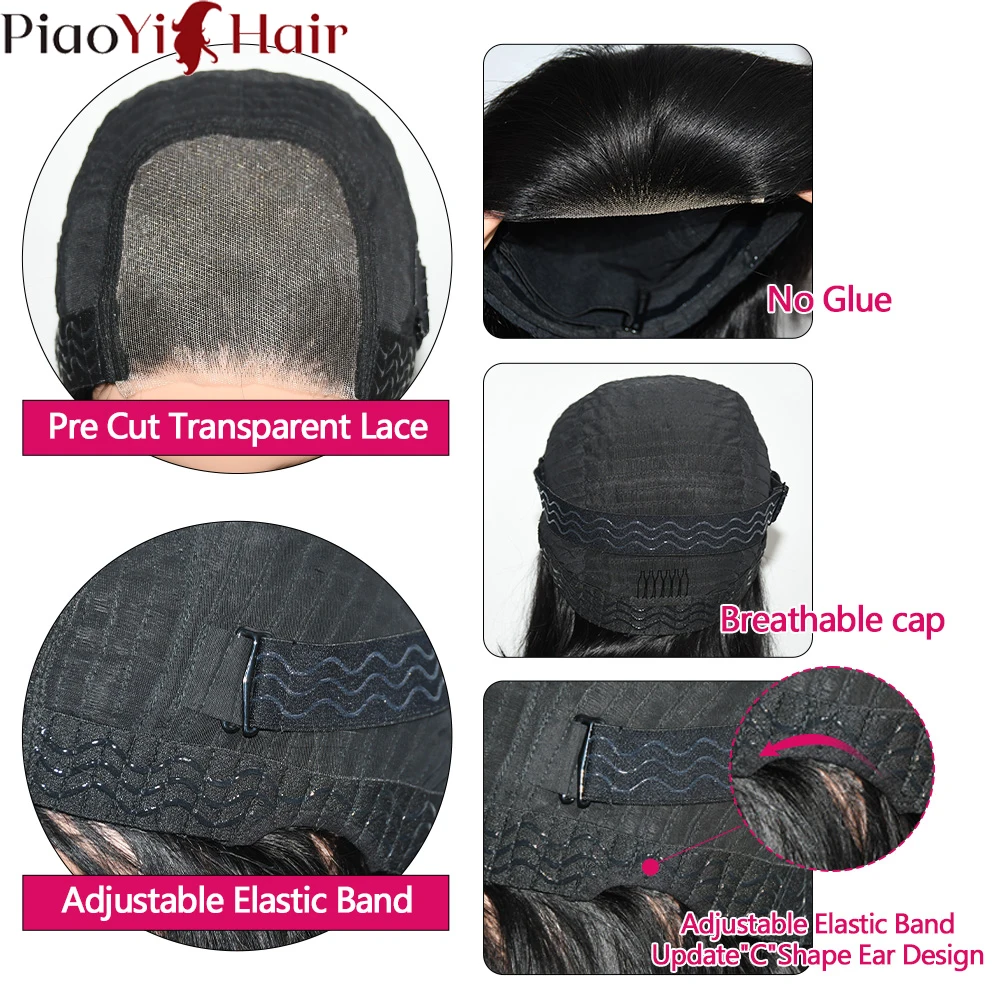 Sem cola cabelo humano onda encaracolado bob pronto para usar perucas profundas 200 densidade 4x4 peruca do laço bob 100% perucas de cabelo humano qualidade superior - Imagem 4