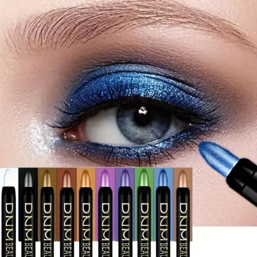 10 pçs perolado sombra varas alta pigmentação sombra lápis glitter à prova dwaterproof água de longa duração maquiagem dos olhos não-manchado
