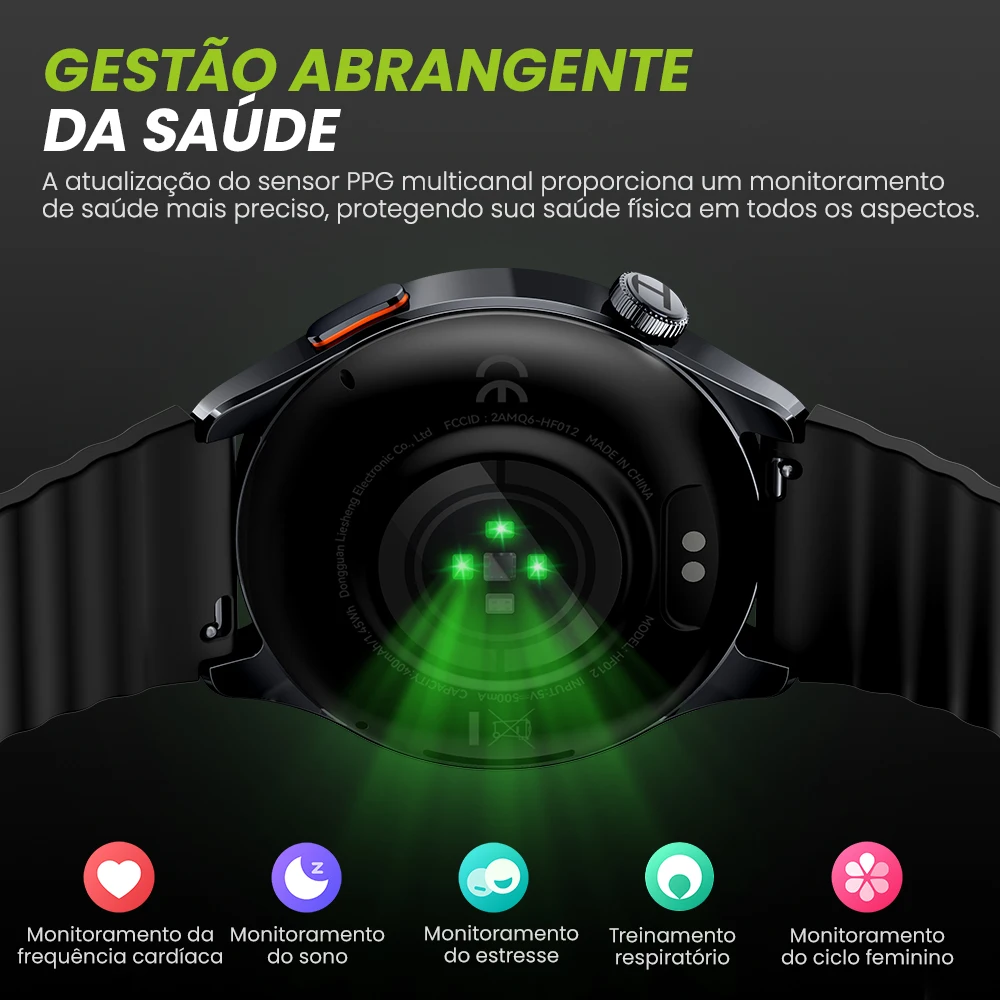 Relógio Inteligente HAYLOU Watch 4S com GPS, Tela AMOLED HD de 1,43”, Posicionamento GPS por 5 Satélites, Mais de 120 Modos de Treino, Ideal para Esportes e Fitness. - Imagem 6