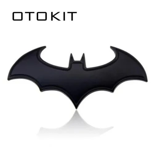 3d metal bat auto logotipo do carro dos desenhos animados adesivo de metal emblema cauda decalque motocicleta estilo do carro decoração acessórios