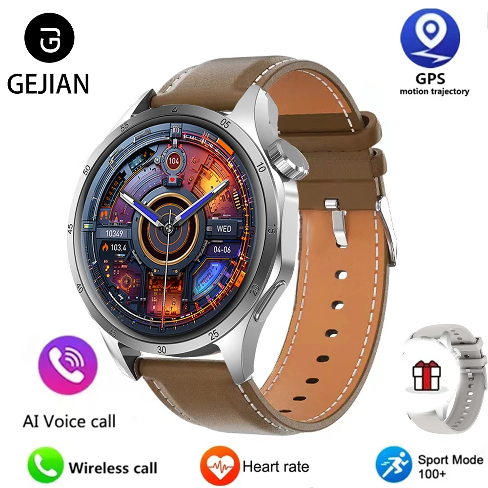 2025 New Men GPS Smart Watch 360 * 360 AMOLED Screen Bluetooth Call NFC Heart Rate Monitoring IP68 Waterproof SmartWatch for Men - Imagem 14