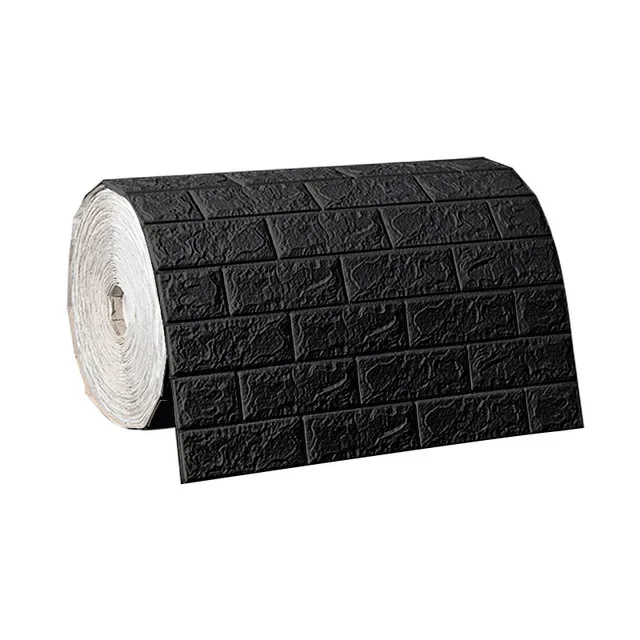 70cm x 1/5/10m 3d papel de parede decoração auto-adesivo espuma antiga tijolo papel de parede sala estar quarto à prova dwaterproof água 3d adesivo de parede - Imagem 10