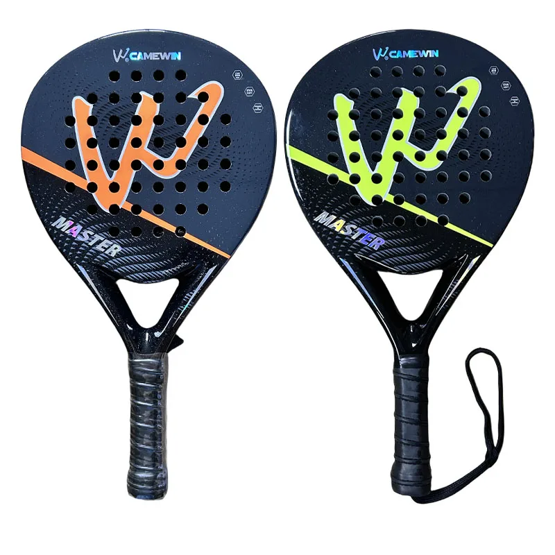 Master Cwin Paddle Carbon Fiber With Soft EVA Face Designed For Adult Training Tennis Paddle Racquet with Padel Bag Cover Shovel