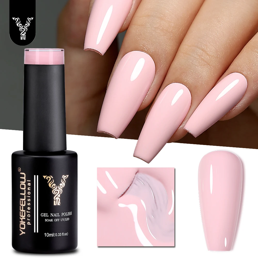 Yokefellow gel unha polonês 10ml vermelho marrom gel polonês embeber fora uv led gel verniz 122 cores arte do prego manicure presentes para mulher - Imagem 38