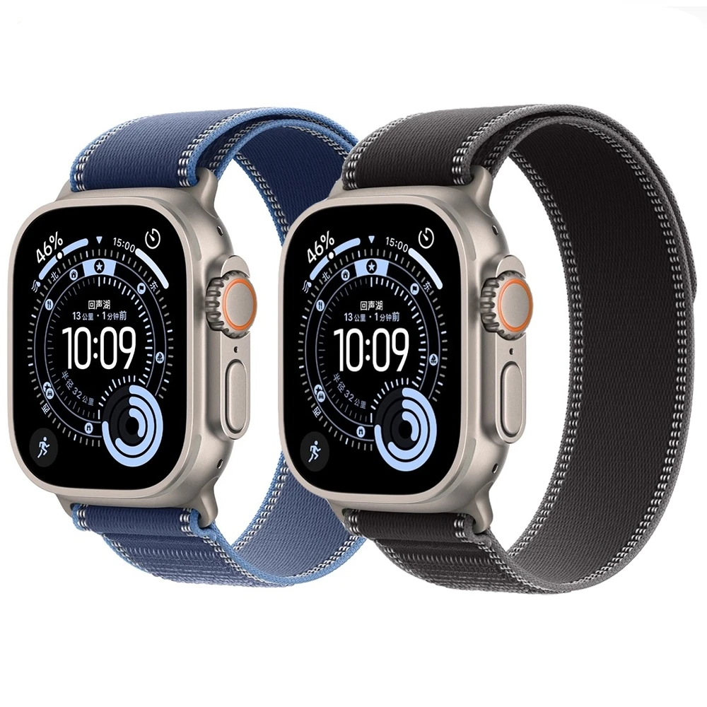 Pulseira oficial trilha loop para apple watch ultra 3 2 49mm banda 45mm 44mm 41mm 40mm 38 pulseira iwatch série 11 10 42 46mm 9876se