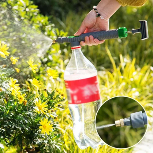 Bomba de ar de alta pressão, pulverizador manual, garrafa de bebida ajustável, cabeça de spray, bico, ferramenta de rega de jardim, ferramentas agrícolas