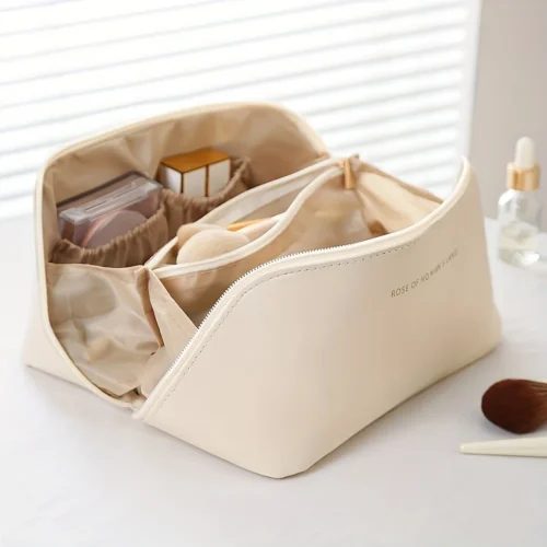 Organizador de maquiagem feminino kit de higiene pessoal saco compõem caso bolsa de armazenamento luxo senhora caixa, saco de cosméticos, saco organizador para viagem zip