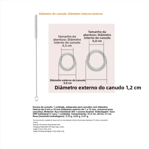 Caneca Térmica Stanley Adventure Series, Escova de Limpeza Longa para Copos, Aço Inoxidável 304, Utensílios de Cozinha
