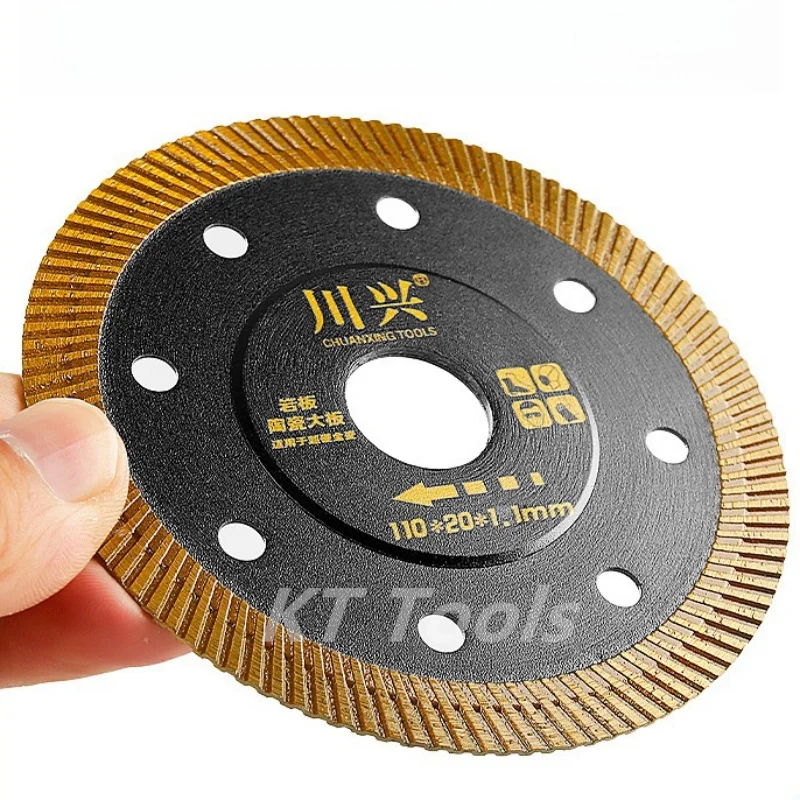 1pc 105/110/115/125mm disco de corte de diamante fino lâmina de serra de diamante telha pedra de mármore moedor de ângulo serra circular cortador de telha - Imagem 3