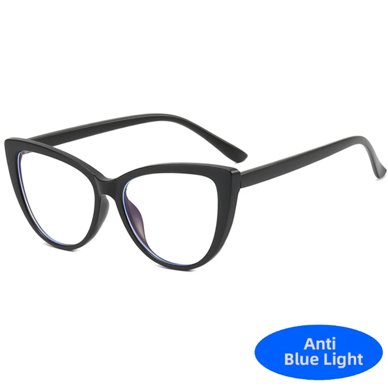 Retro óculos de olho de gato das mulheres dos homens na moda design de marca de luxo óculos ópticos anti-luz azul computador proteção para os olhos - Imagem 7