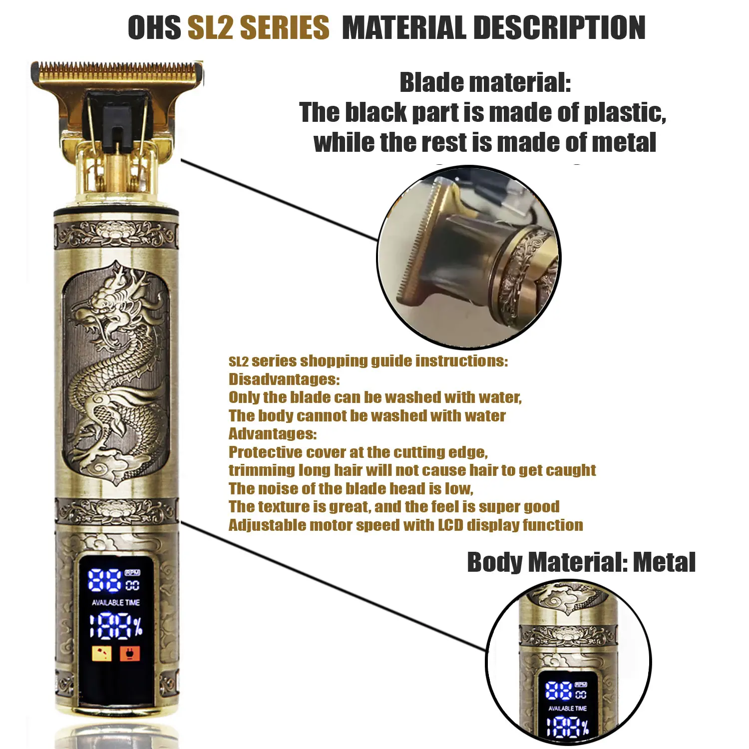 T9 máquina de cortar cabelo reparação barba barbear corpo aparador de pêlos máquina elétrica dos homens máquina de corte de cabelo 0mm barbeiro barbeador - Imagem 5