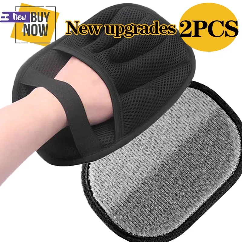 Novas atualizações ferramentas de remoção de pêlos de animais de estimação luvas reutilizáveis, luvas de beleza de dupla face para animais de estimação, remoção de carpetes de pele de animais de estimação suprimentos para animais de estimação - Imagem 8