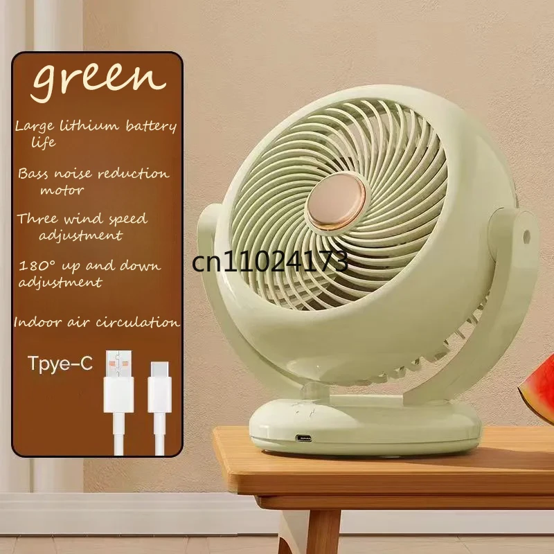 Tinsol ajustável montagem na parede ventilador de carregamento ventilador de refrigeração silencioso refrigerador de ar de três velocidades desktop circulador de ar portátil