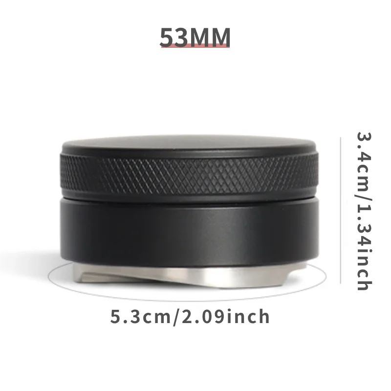 Café Distribuidora Espresso, Ferramenta de Distribuição, Leveler, 3 encostas angulosas, Tamper Palm ajustável, Fits 51mm, 53mm, 58mm Portafilter - Imagem 8