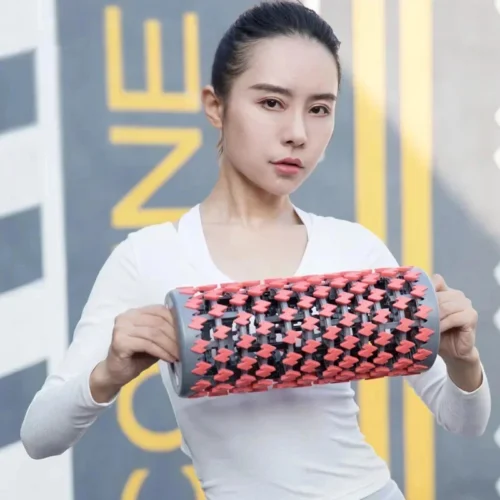 Rolo de espuma telescópico de coluna de ioga ajustável para fitness doméstico feminino acessórios portáteis de relaxamento muscular