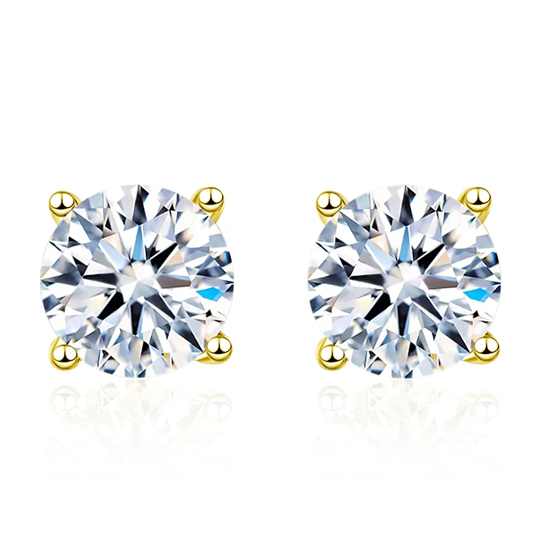 Real 925 prata esterlina 3mm 4mm 5mm 6mm 7mm ins cz zircon brincos para mulheres 18k banhado a ouro jóias finas presente para meninas - Imagem 3