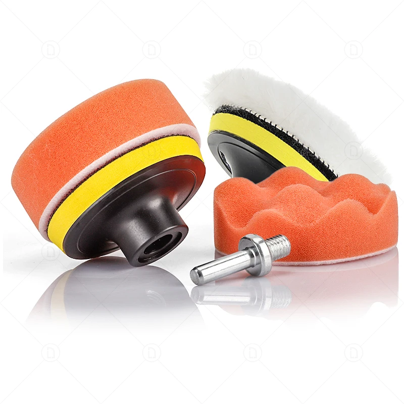 Farol Repair Restoration Kit com Lixa, Disco De Polimento De Carro, Esponja De Enceração Automática, Lixadeira, 3 Polegadas, 75mm, Carro Detalhando - Imagem 2