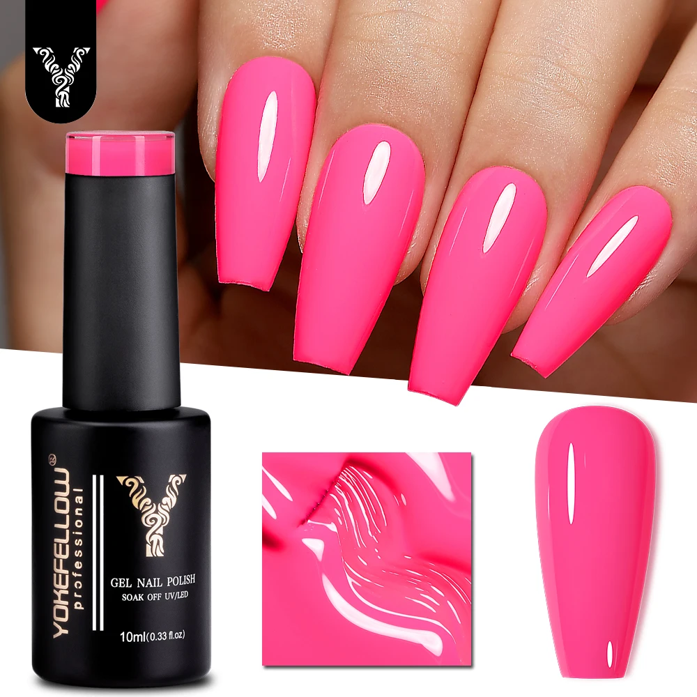 Yokefellow gel unha polonês 10ml vermelho marrom gel polonês embeber fora uv led gel verniz 122 cores arte do prego manicure presentes para mulher - Imagem 108