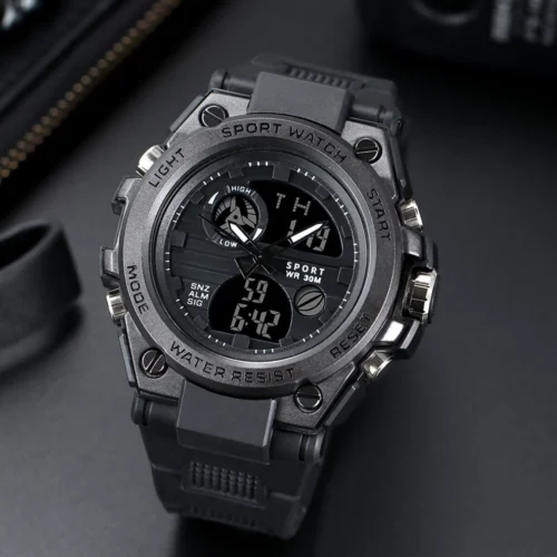 Estilo do exército relógio digital masculino data militar esportes relógios à prova dwaterproof água relógio de pulso eletrônico masculino relogio masculino