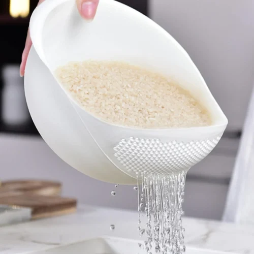 1pc-coador tigela de arroz cesta de drenagem tigela de frutas cesta de drenagem de lavagem com alça cesta de lavagem organizador de cozinha em casa