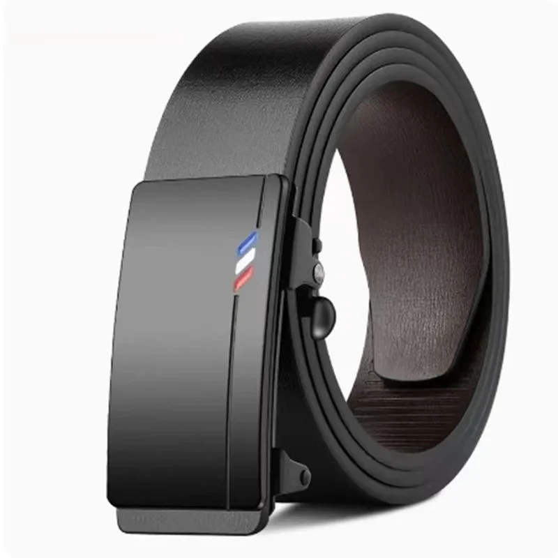 Cintos de marca famosa cinto dos homens cintos qualidade genuíno luxo cinto de couro para homens cinto masculino cinta de metal fivela automática - Imagem 7