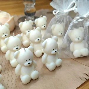 Molde do urso do silicone para velas perfumadas, sabão que faz, fundição da resina, forma animal bonito, decoração home, aromaterapia