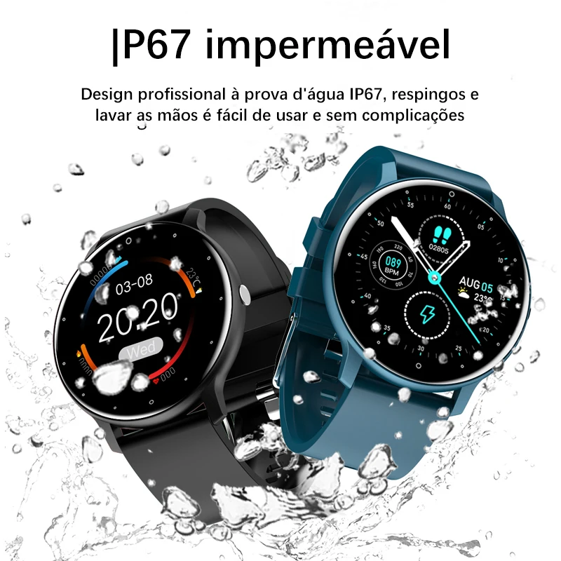 LIGE 2025 Novo Smartwatch Masculino com Tela Sensível ao Toque, Ideal para Esportes e Fitness, Resistente à Água IP67, Bluetooth, Compatível com Android e iOS + Caixa - Imagem 4
