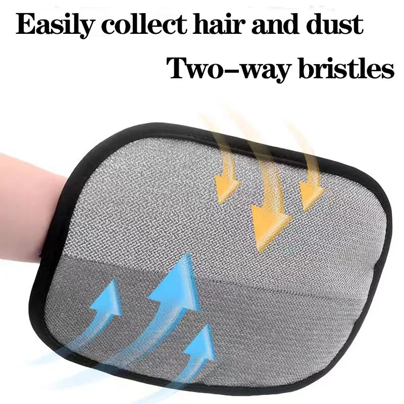 Novas atualizações ferramentas de remoção de pêlos de animais de estimação luvas reutilizáveis, luvas de beleza de dupla face para animais de estimação, remoção de carpetes de pele de animais de estimação suprimentos para animais de estimação - Imagem 6