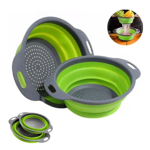 Silicone Vegetais e Frutas Cesta De Limpeza, Cesta De Drenagem, Folding Water Filter Net, Gadgets De Cozinha
