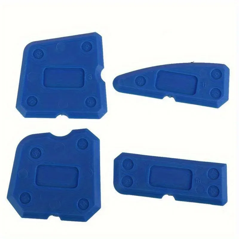 Raspador de cimento de vidro de silicone, 4 unidades, selante, removedor de rejunte, ferramenta de acabamento doméstico, ferramentas de calafetagem, limpeza doméstica, ferramenta de espátula manual - Imagem 2