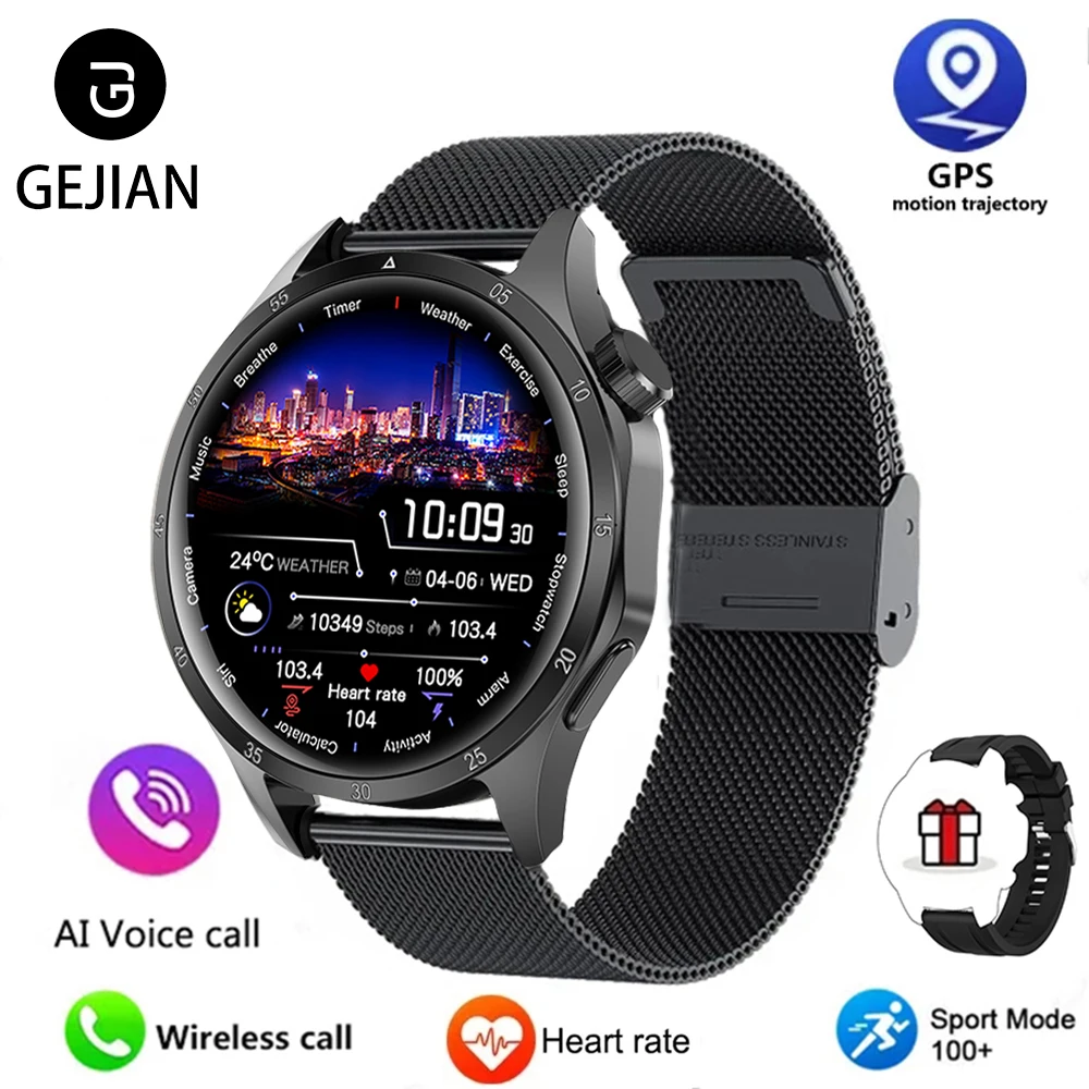 2025 New Men GPS Smart Watch 360 * 360 AMOLED Screen Bluetooth Call NFC Heart Rate Monitoring IP68 Waterproof SmartWatch for Men - Imagem 13